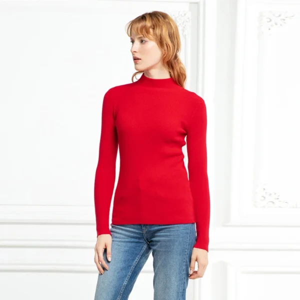 2024 New-coming Autumn Winter Top Pull Femme Turtleneck Pullovers Sweaters Long Sleeve Slim Oversize Korean Women's Sweater - Image 6