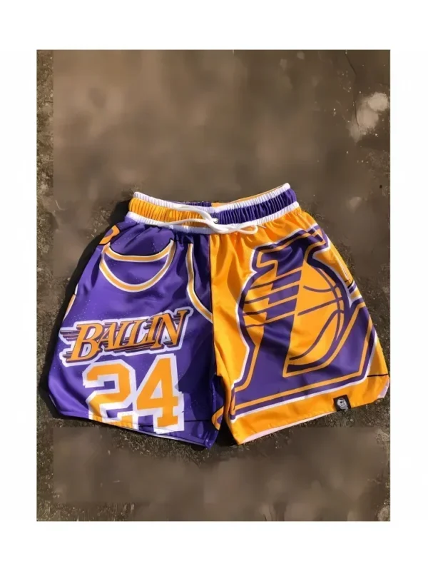 Large Beach Shorts Loose 3D Digital Printing Men's Shorts Sports Casual Shorts Comfortable Shorts Breathable and Quick Drying