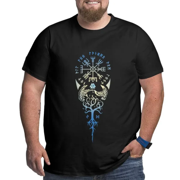Graphic T Shirts for Big and Tall Men Cotton Plus Size T-shirts Plus Size Top Tees Short Sleeve Clothing 6XL 5XL 4X