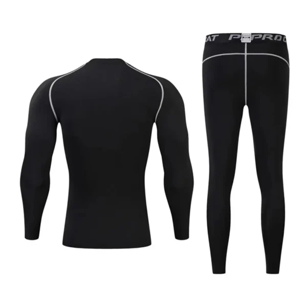 2 Pieces Kids Men Sports Running Sets Jogging Basketball Underwear Tights Tracksuits Boy Sportswear Soccer Gym Training Clothing - Image 5