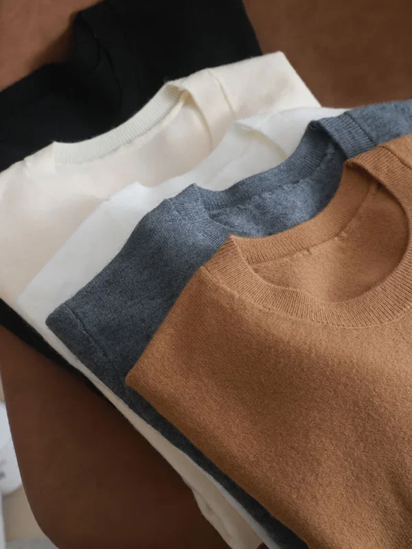 2024 autumn winter women knitted pullovers O neck sweater basic top casual long sleeve round neck pullover warm