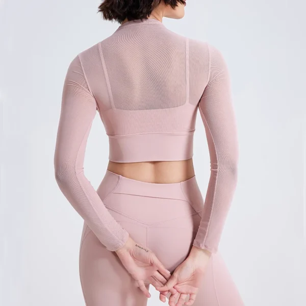 Two Pieces Fitness Yoga Set Women Solid Color Gym Suit Super Stretch Breathable Running Sportswear Female Workout Clothes - Image 2