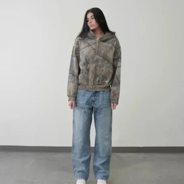 American New Fashion Oversized Print Hooded Sweater Hoodies Women Y2K Harajuku Vintage Casual Joker Sports Pullover Sweater Tops - Image 6