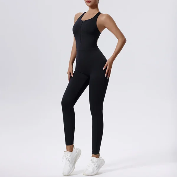 Women Sexy Backless Yoga Jumpsuit Sportswear Workout Bodysuits Fitness Rompers One-Piece Sleeveless Gym Set Sports Clothing - Image 6