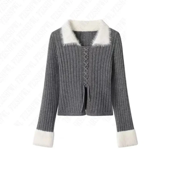 Harajuku Soft Women's Clothes y2k Aesthetic Vintage 90s Crop Tops Y2K Female Winter Fashion American Casual Slim Chic Streetwear - Image 4
