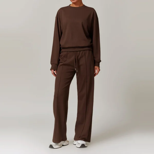 Sportswear 2 Pieces Yoga Set Gym Clothes Sportswear Yoga Suits For Women Fitness Set Tracksuits Sports Long Sleeved Gym Trousers - Image 6