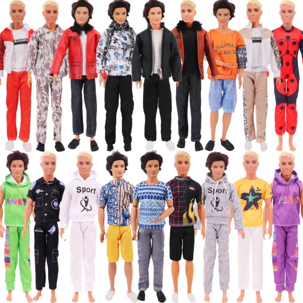 25 Style Ken 11.5inch Doll Clothes Sportswear Prince's Daily Clothing Overcoat for Babi 30 Cm Ken Boy Clothes,Birthday Present