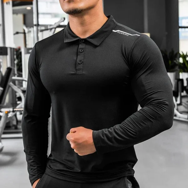 Mens Gym Compression Shirt Male Rashgard Fitness Long Sleeves Running Clothes Homme Tshirt Football Jersey Sportswear Dry Fit - Image 5