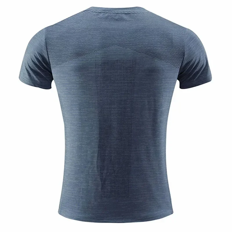 Multicolor Quick Dry Short Sleeve Sport T Shirt Gym Jerseys Fitness Shirt Trainer Running T-Shirt Men's Breathable Sportswear - Image 6