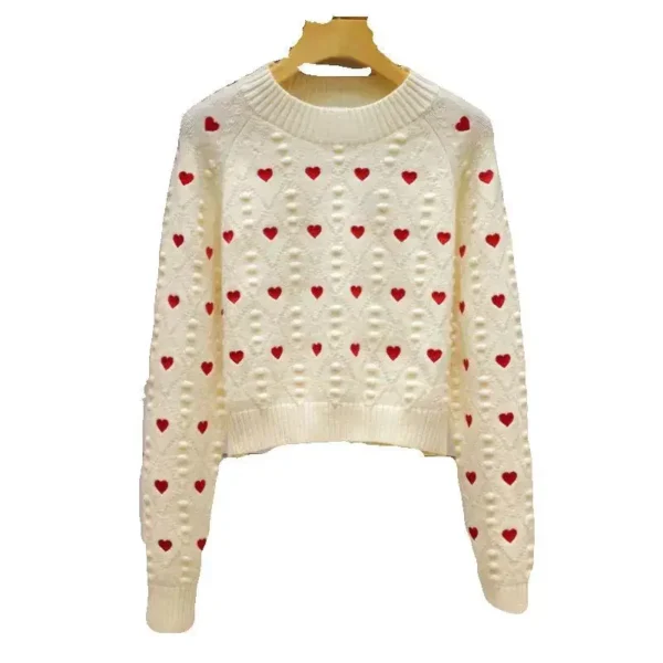 Pullovers Women Tops Knitted Round Neck Full Sleeve Casual Top Sweaters Jumpers Twist Elegant Splice Thick Warm Autumn Winter - Image 5