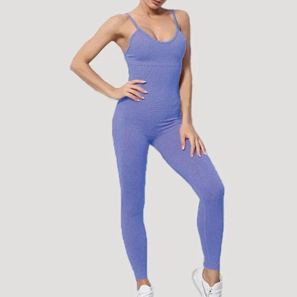 Yoga Set For Women One-piece Seamless Jumpsuits Training Sportswear Gym Set Training Clothing - Image 4