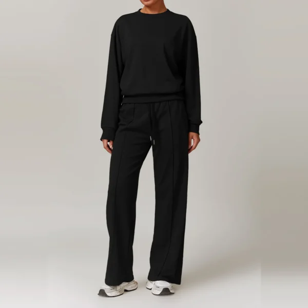 Sportswear 2 Pieces Yoga Set Gym Clothes Sportswear Yoga Suits For Women Fitness Set Tracksuits Sports Long Sleeved Gym Trousers - Image 3