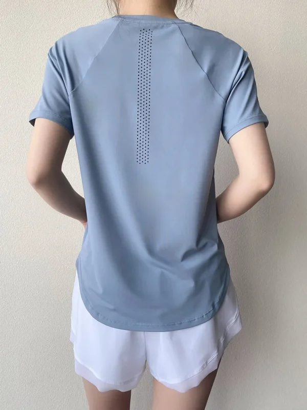 Sportswear Woman Gym 2024 Yoga Clothes Women T-Shirt Short Sleeve Quick Dry Fitness Top Breathable Running Shirt Yoga Wear