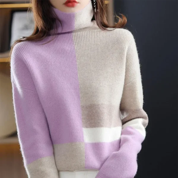 Korean All-match Trend New Solid Color Long Sleeved Sweaters Top Autumn Winter O-neck Keep Warm Pullovers Women's Clothing 2023 - Image 5