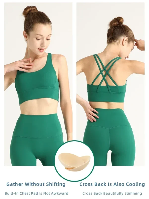 2 piece Sportswear Yoga Sets Breathable Fitness Suit Leggings And Tops Fitness Sports Suits Pilates Running Women's Tracksuit - Image 6