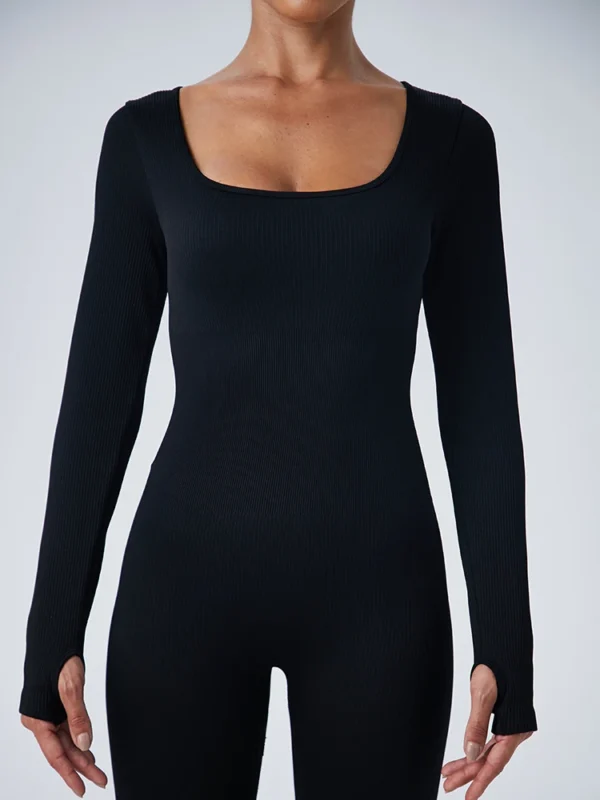 Women's tracksuit Yoga Set Yoga Jumpsuits One Piece Workout Long Sleeve Rompers Sportswear Gym Set Workout Clothes for Women - Image 4
