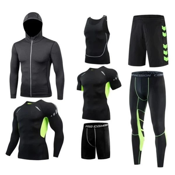 2025 Sports Suit Men's Running Sets Breathable Jogging Basketball Underwear Tights Sportswear Yoga Gym Fitness Tracksuit Clothes