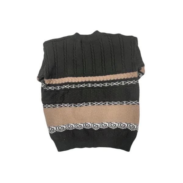 Lamuusaa y2k Sweater Women Aesthetic Tops Grunge Striped V Neck Long Sleeve Oversized Knitted Pullover 2000s Streetwear - Image 4