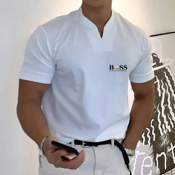 2024 Fashion Men's T-shirt Solid Color Cotton Short-Sleeved Summer Casual Sportswear high-Quality Beach Top S-5XL