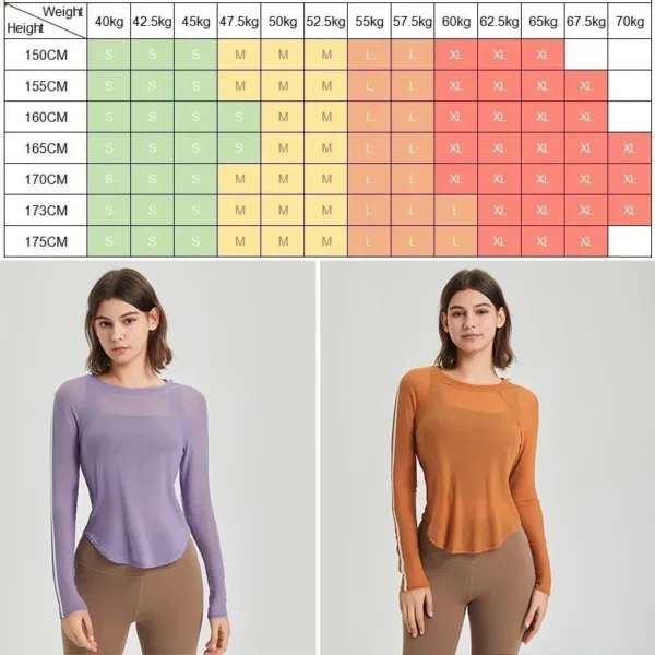 Cloud Hide HOT Girl Sports Shirts Women Top Fashion Yoga T-Shirts Gym Lady Workout Cover-up Autumn Long Sleeve Blouse Sportswear - Image 6