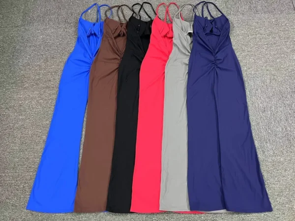 Fitness Overalls Flared Sports Jumpsuit Women Sportswear 2024 Yoga Workout Set Women Outfit Activewear Monos Largos Red Blue New - Image 6