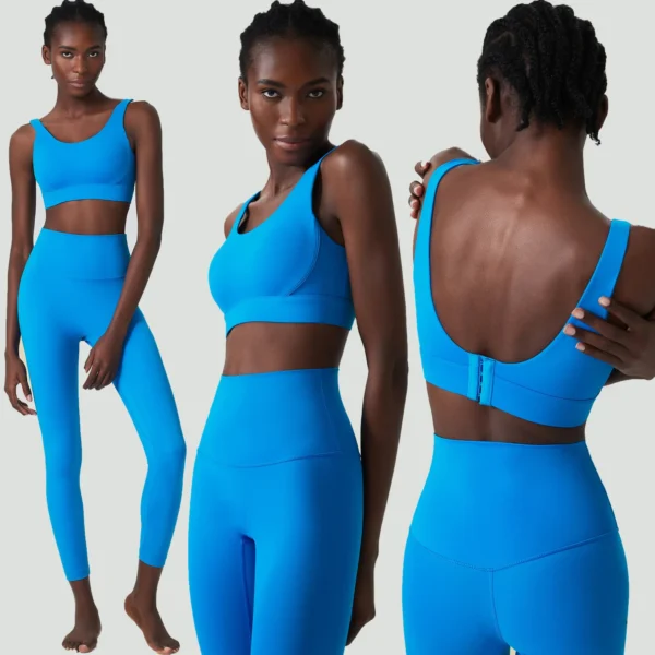 2/3 Pieces Fitness Yoga Set Women Solid Color Soft Workout Gym Suit Breathable Quick Dry Running Sportswear Pilates Clothing - Image 4