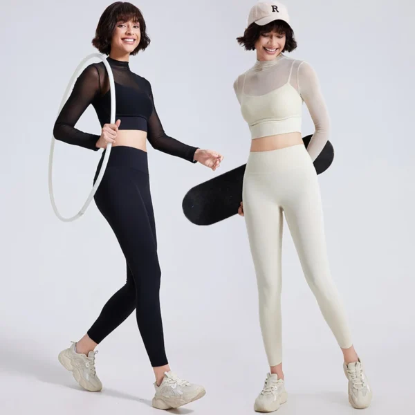 Two Pieces Fitness Yoga Set Women Solid Color Gym Suit Super Stretch Breathable Running Sportswear Female Workout Clothes