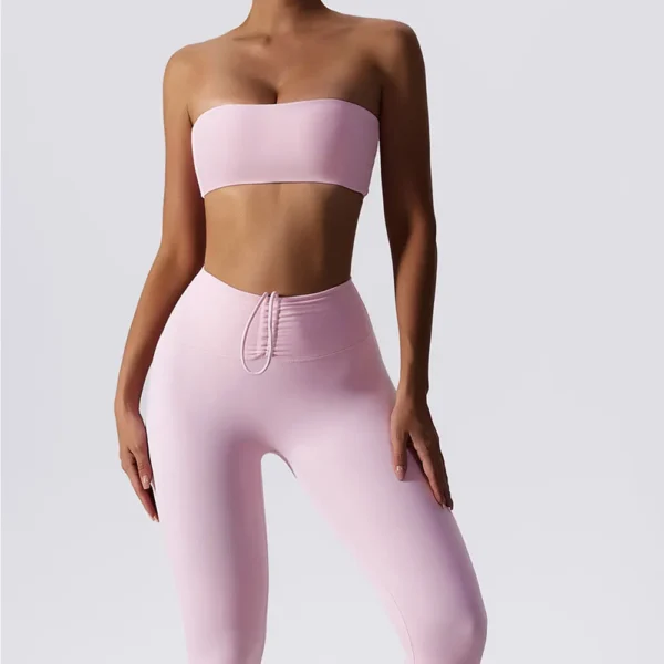 Yoga Set 2 Piece High Waist Leggings Sports Bra Women's Tracksuit Gym Workout Push Up Running Clothes Sportswear Fitness Suit - Image 6