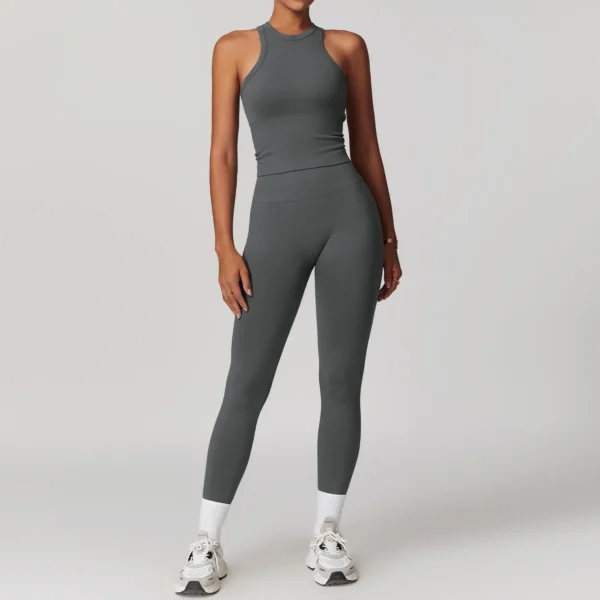 2pcs Seamless Yoga Set Gym Clothes Athletic Wear Yoga Suits For Women Fitness Set Tracksuits Sports Bra Gym Leggings Sportswear - Image 2