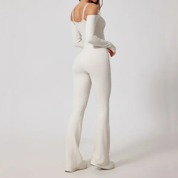 Yoga Jumpsuit Women's Gym Fitness Bodysuits Sports Overalls for Woman Tracksuit Yoga Clothing Female Flared Trousers Sportswear - Image 6