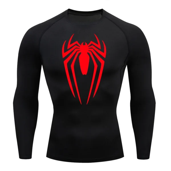 Summer Men's Fitness Sports Training Tops Breathable Quick Dry Clothes Long-sleeved Running Round Neck T-Shirt Sportswear