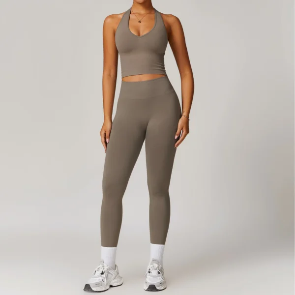 2pcs Seamless Yoga Set Gym Clothes Athletic Wear Yoga Suits For Women Fitness Set Tracksuits Sports Bra Gym Leggings Sportswear - Image 4
