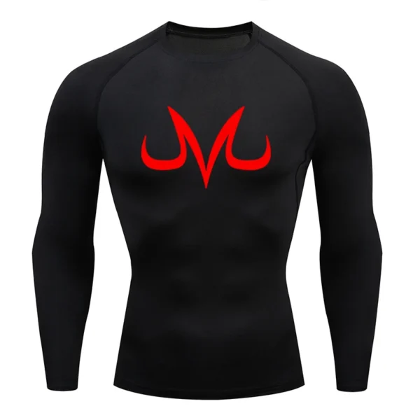Z Men's Sports Quick Dry Shirt Anime Elements Compression T Shirts Gym Workout Fitness Undershirts Tops Tight Elastic Sportswear