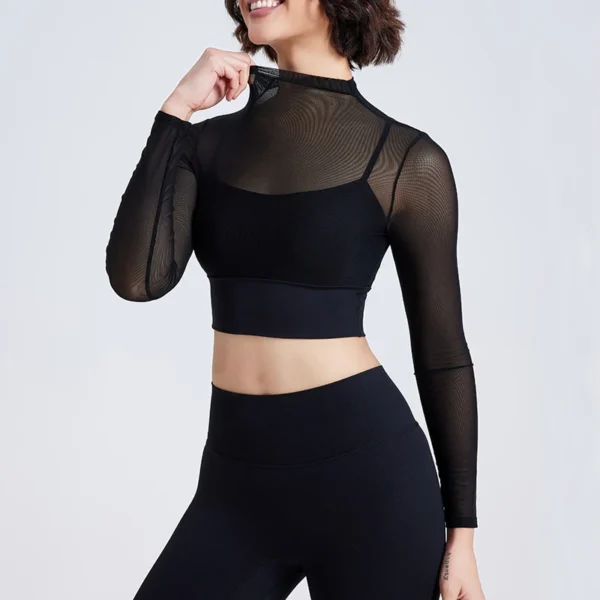 Two Pieces Fitness Yoga Set Women Solid Color Gym Suit Super Stretch Breathable Running Sportswear Female Workout Clothes - Image 6